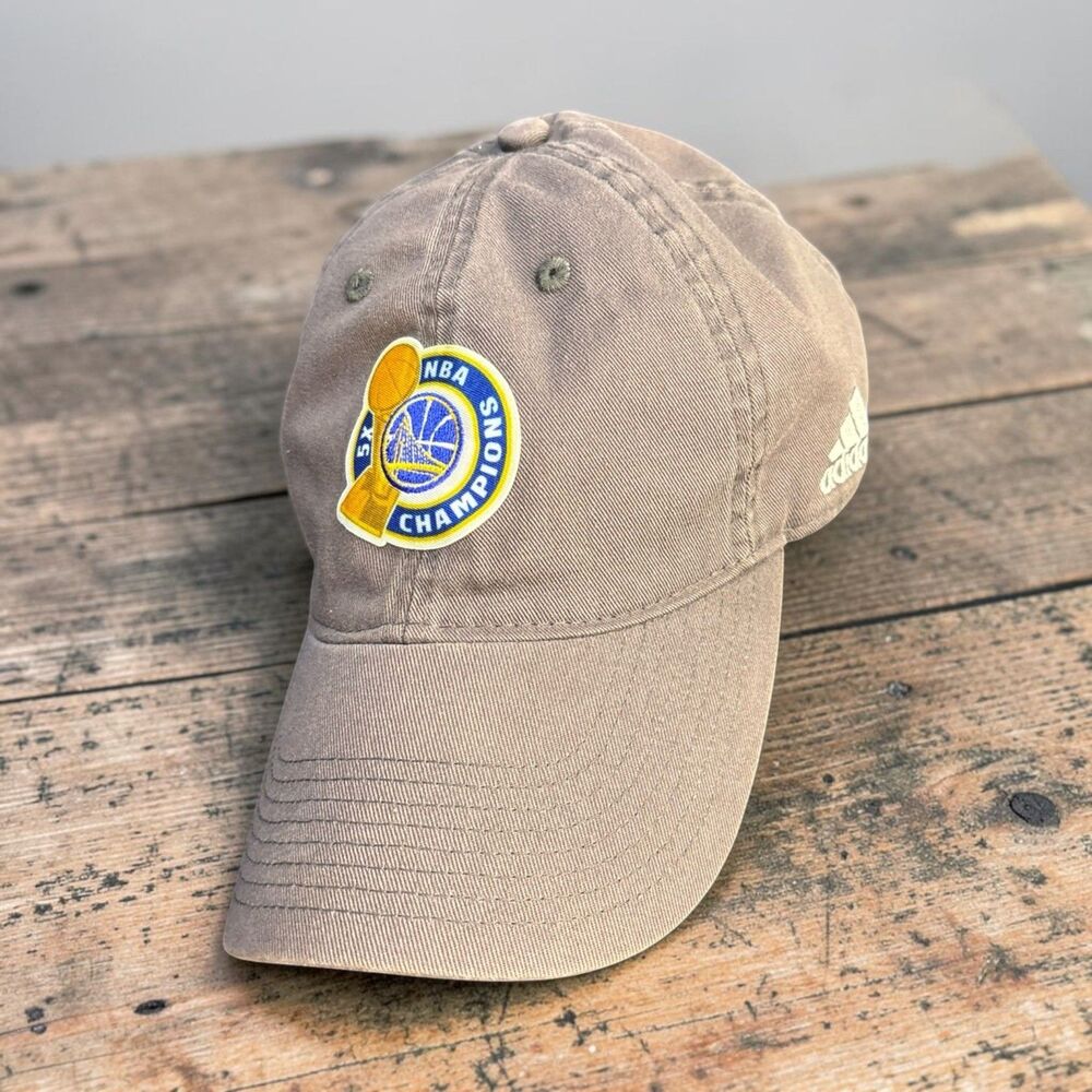 Golden State Warriors 2017 Championship Dad Hat - Adjustable- Adidas - 5x Champ